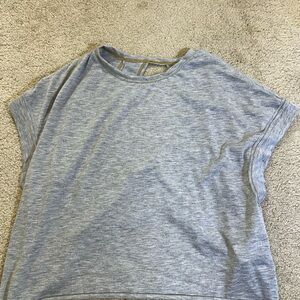 SHEIN Gray cut out T shirt